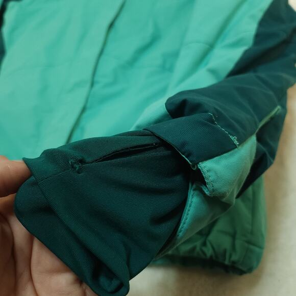 Columbia Winter Jacket Womens Small Green Turquoise Blue Omni-Heat Insulated - Picture 8 of 15